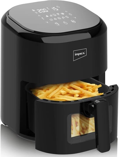Click to enlarge IMPEX Air Fryer DS45 SMART FRY with Transparent window Air Fryer ...more