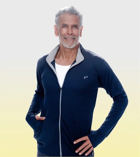 Click to enlarge Zepto - Blue Tyga Men's Sunscreen Jacket - Sje0001 | Navy | S 1 pc