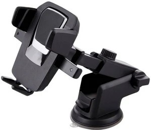 Bluedrum Car Mobile Holder for Windshield, Dashboard (Black, Silver)