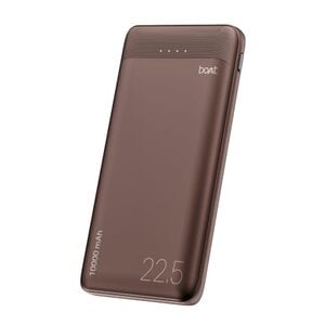 boAt EnergyShroom PB300 Neo 10000mAh Power Bank with 22.5W Fast Charging, 3X Output Ports, Supports Android, iPhone, Tablets, Earbuds (Mocha Brown)