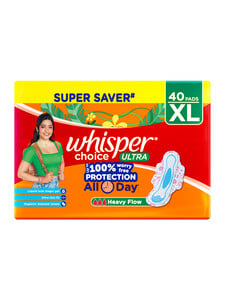 Buy Whisper Choice Ultra Sanitary Pads For Heavy Flow 40 XL Pads - Sanitary Napkins for Women 25418984 | Myntra
