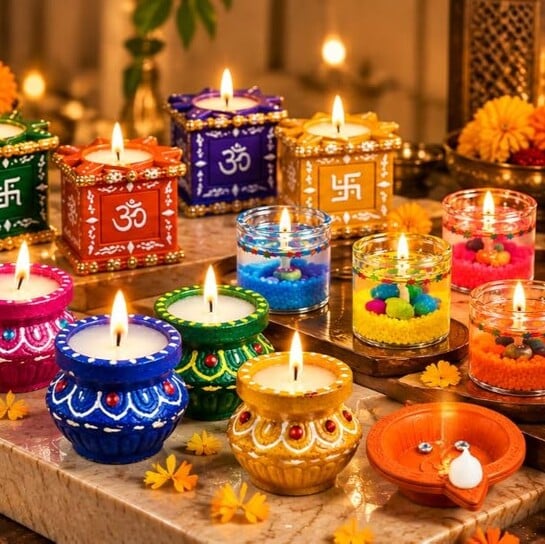 Diwali Matki Wax Diyas | Festive Home Decoration