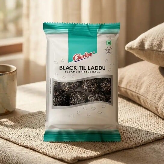 Zepto - Charliee Black Til Laddu (200 g) @35, Let's try Makhana @70% discount