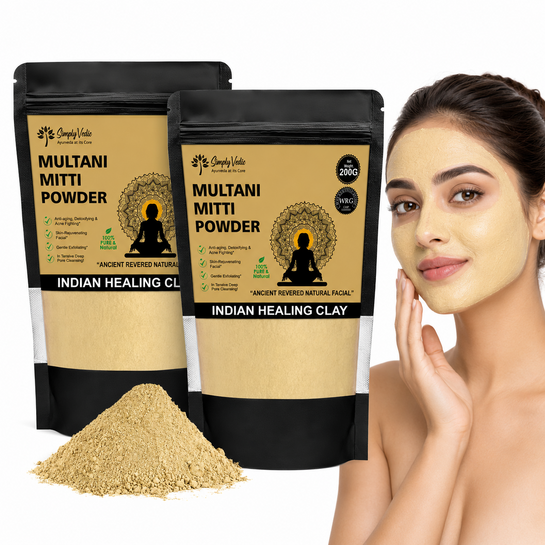 Simply Vedic 100% Natural Multani Mitti Powder 400g @ ₹90 Only | 87% OFF!