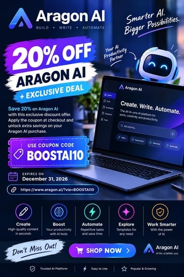 Click to enlarge Request to Publish Exclusive Aragon AI 20% Off Coupon Code