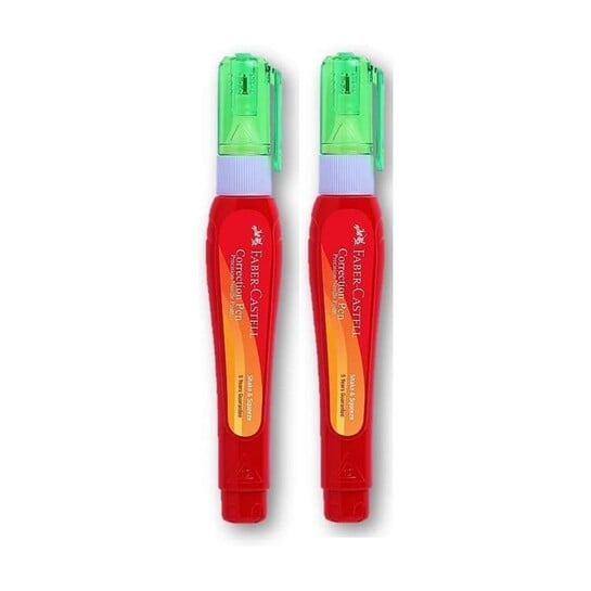 FABER-CASTELL Correction pen 2 mm Correction Pen (Set of 2, White...more