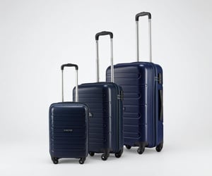 [Coupon + SBI CC] SNITCH Loop 3-Pc Hard Luggage Set | 4 Wheels + Free Shoe Bag