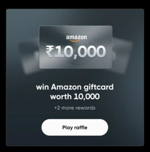 CRED: win Amazon giftcard worth ₹10,000, ₹500 & ₹200