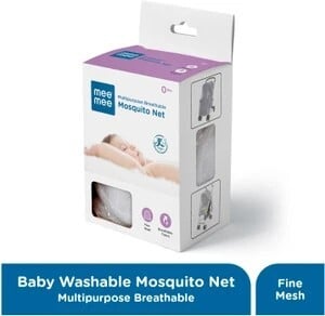 MeeMee Multipurpose Breathable Mosquito Net (White) Polyester Was...more