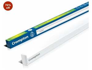 Crompton Laser Ray Smile 20W LED Batten, 4 Feet