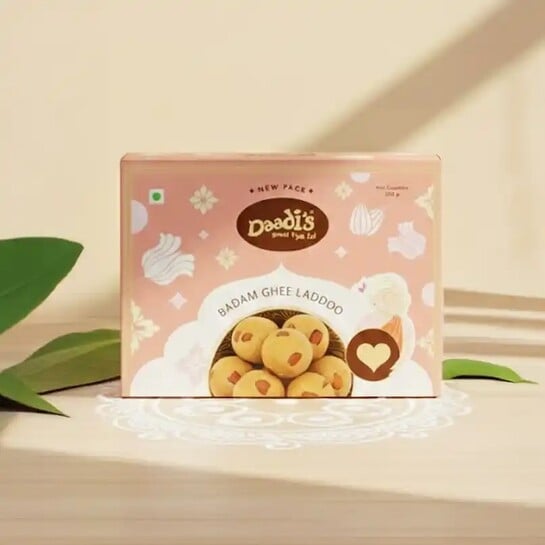 Zepto - Daadi's Badam Pure Ghee Laddoo, Dharwad Peda, Sweet Karam Coffee Classic Milk Burfi