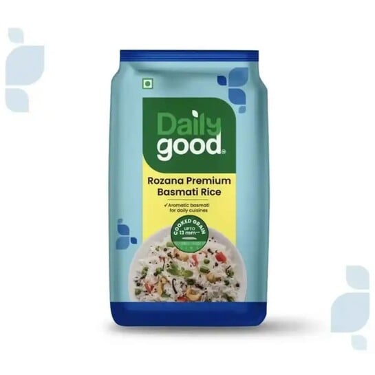 Click to enlarge Zepto - Daily Good Rozana Premium Basmati Rice 5kg | Medium Grain (Location Specific)
