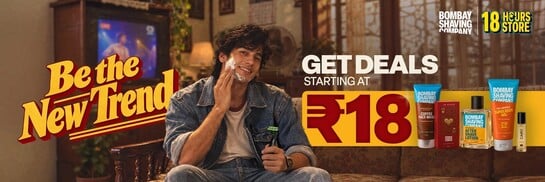 Bombay Shaving Company: 18 Hours Store is Live - Get products starting from ₹18
