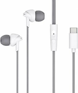 Harvix Earphone 300c Bass head jack Wired Grey Earphone Wired Headset (Black, In the Ear)