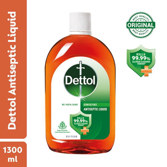 Click to enlarge Dettol First Aid Antiseptic Liquid (1300.0 ml x Pack of 1)