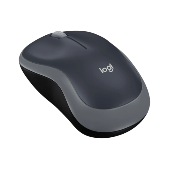 Logitech B175 Ambidextrous Optical Mouse with 1000 DPI, Smart Auto-Sleep Mode, Up to 12 Months Battery Life (2.4GHz Wireless, Black)
