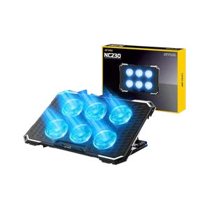 Ant Esports NC230 6 Fan Ergonomic Cooling Pad with Adjustable Hei...more