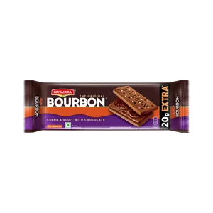 BRITANNIA Bourbon Biscuits Cream Sandwich Biscuit (120 g) & more hyperlocal