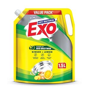 Click to enlarge Exo Bio-Enzyme Anti-Bacterial Dishwash Gel (1.5 L Value Pack)