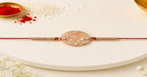 Silver Rakhi (Waterproof, Anti-Tarnish, Red) 95% off