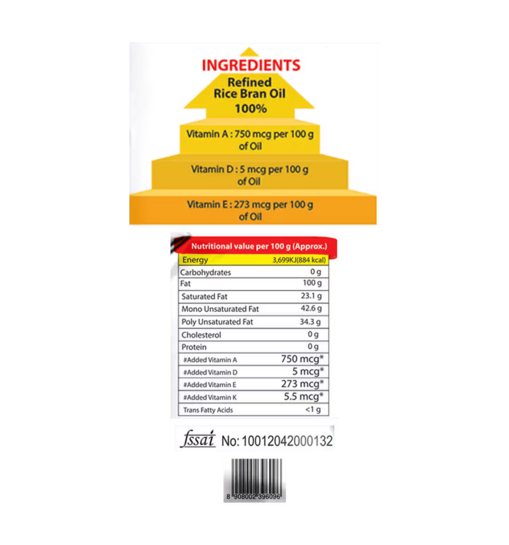 Mr. Gold refined rice bran oil [Coimbatore]