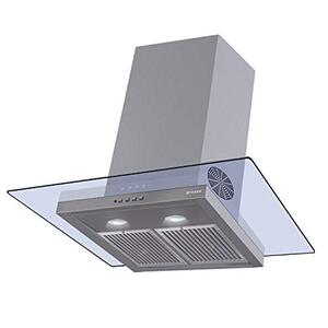 Click to enlarge Faber 90 Cm 3 Way Silent Suction Chimney, 1095 m3/hr (Glassy 3D T2S2 LTW 90, 2 Baffle Filters, Stainless Steel)