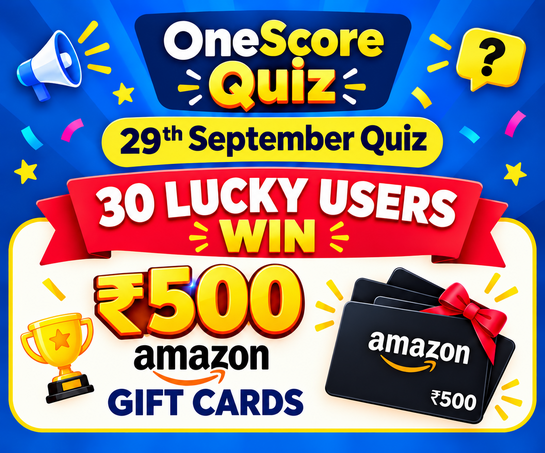 Click to enlarge OneScore App- Win 500 Amazon Pay Gift Cards