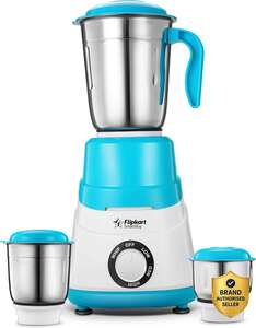 Flipkart SmartBuy Pento Blue 500 W Mixer Grinder (Pento | 3 Jars | Sky Blue)