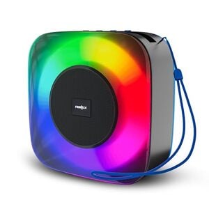FRONTECH 15W Portable Wireless Multimedia Speaker with Bluetooth 5.3, FM, USB, TF Card, Mobile Holder, RGB LED Lights, 6 Hrs Playback, 1000mAh Battery, 1 Year Warranty (Blue)