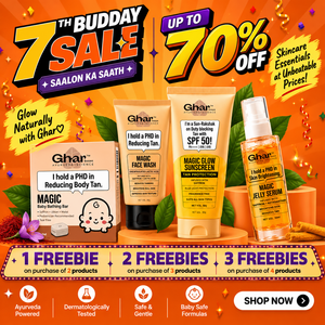 Ghar Soaps 7th Budday Sale: Up to 70% OFF + Get Up to 3 Freebies