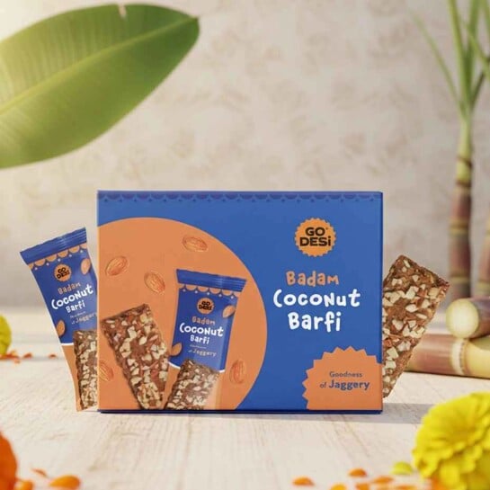 GO DESi Badam Coconut Barfi | Meera Smooth & Shine Shampoo