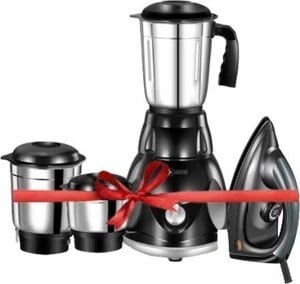 Havok 750 W Mixer Grinder (1100 W Dry Iron Combo | 3 Jars | Black...more
