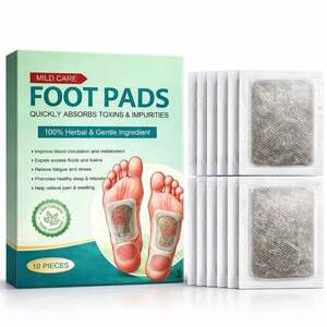 Click to enlarge Herbal Detox Foot Patches with Bamboo Vinegar & Acupoint Technology (10 Pieces)
