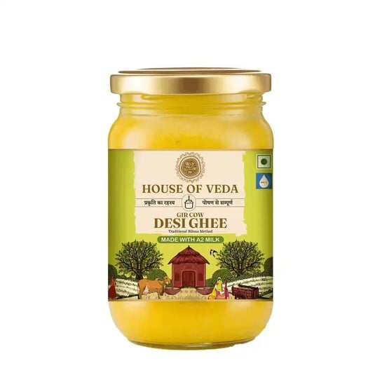 Zepto - House Of Veda A2 Bilona Cow Ghee 500ml @332, Kesari Halwa 130gm @43, Dry fruit chikki 6pc @81and more