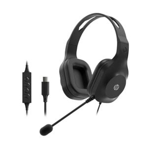HP 320C USB-C Wired Headset, Black, 212 gm (CH8D5AA)