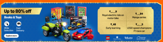 Amazon Great Indian Festival – Up to 80% OFF Books & Toys