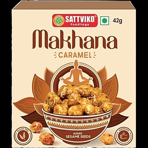 BB-Sattviko Caramel Makhana With Added Sesame Seeds, 42 g
