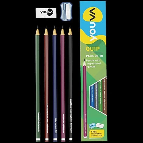 Bigbasket - Buy 1 Get 1 Free ( Quip Pencils With English Quotes )