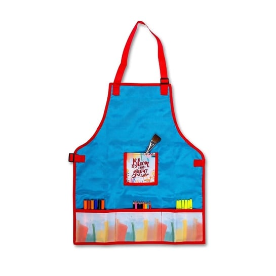 Echo Boomers Teens Waterproof Apron 4 Pockets | Cooking Art Painting School | Age 7-14