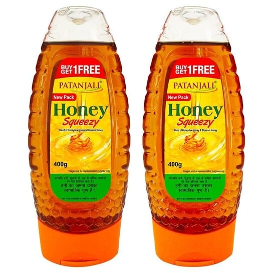 Patanjali Honey Squeezy 1+1 Combo 400 g + 400g = 800g @ 99rs only (location specific)