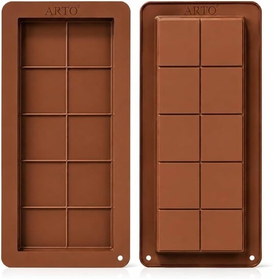 ARTO Non-Stick Silicone Kunafa Bar Mold - Food Grade Deep Mold for Dubai Chocolate, Pistachio Bars & Candy - Perfect for Milk Chocolate Treats - Easy Release & Dishwasher Safe. (2)
