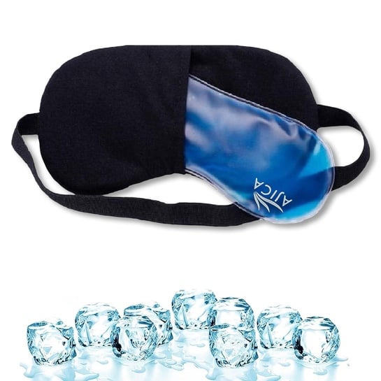 Aqua Ice Eye Cooling Gel Pad | Aloe Vera Mask | Dark Circles Fatigue | Hot Cold Therapy | Pack of 1