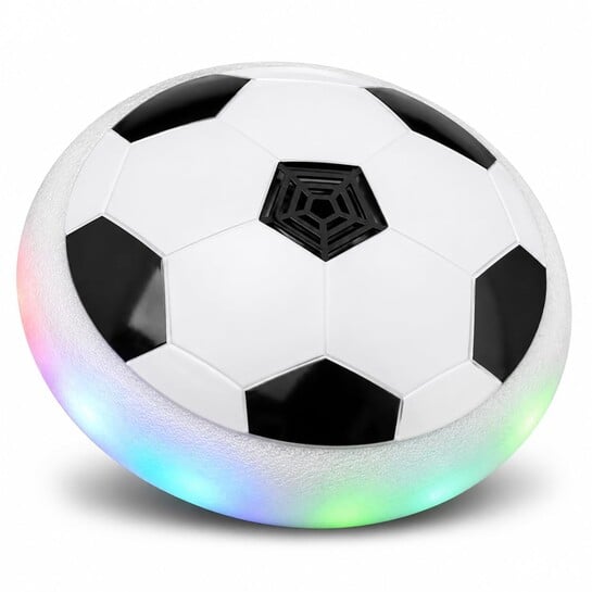 [Gifting Idea]Hover Ball Toy | Floating Hover Football Toy with 3 Speed Modes & LED Light | 4 AA Battery, Durable Build, Indoor Soccer | Gift for Boys & Girls