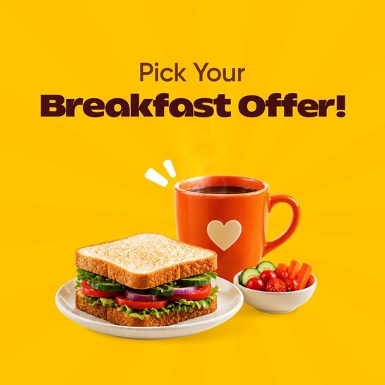 Swiggy : Pick Your Breakfast Offer Back