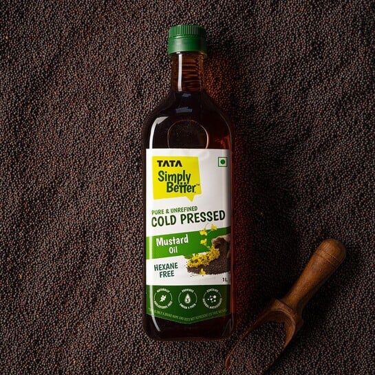 Tata Simply Better Mustard Oil 1L × 4