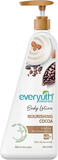 Everyuth Naturals Nourishing Cocoa Body Lotion | 48Hr Deep Moisturization - 500ml Bottle