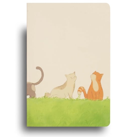 Aesthetic Cat Theme Notebook Journal A5 | Unruled | 100 GSM | 144 Pages | Drawing Journaling