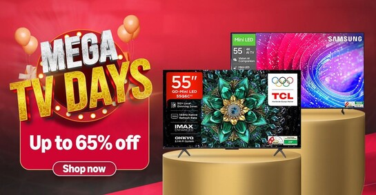 Amazon Mega Tv Days Up To 65% off + Bank Credit Cards Offers