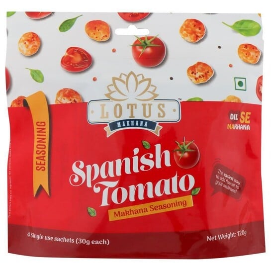Lotus Makhana Spanish Tomato Makhana Seasoning 120 g