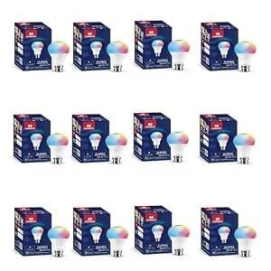 Havells Glamax 12W B22 WiFi LED Smart Bulb (16M Colours) (Pack of 12)